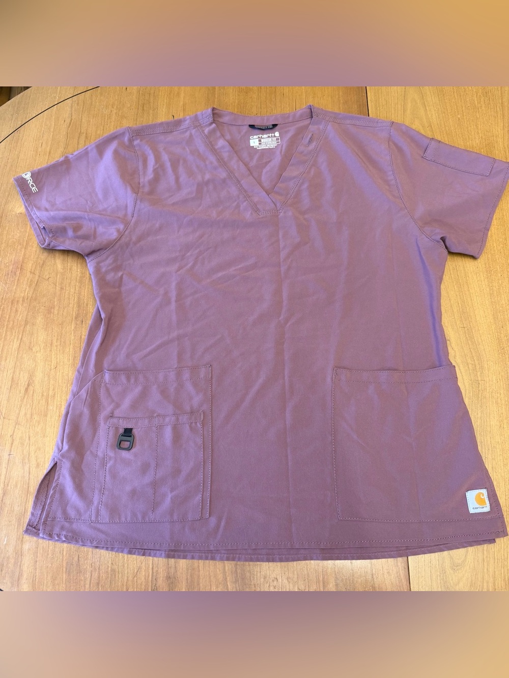 Carhartt Women’s V-Neck Scrub Top Mauve L | Utility Workwear Comfort First